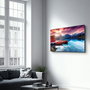 Wallity Pintura Decorativa de Vidrio Templado Multicolor 46 x 72 cm